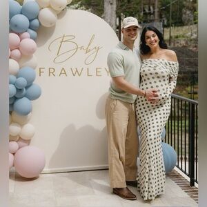 AFRM Thelma Off Shoulder Polka Dot Dress